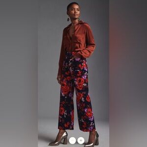 Anthropologie Maeve Colette Cropped Pants